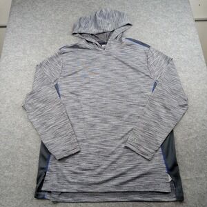 AND1 Shirt Mens XL Extra Large Gray Basketball Hooded Athletic Performance